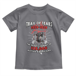 Native American Trail Of Tears Deadly Journey Toddler T Shirt TS14 Charcoal Print Your Wear