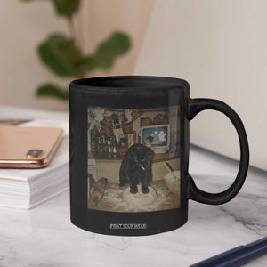 Spooky Biscuits Bakery Coffee Mug Funny Black Cat Halloween Gift