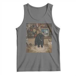 Spooky Biscuits Bakery Tank Top Funny Black Cat Halloween Gift