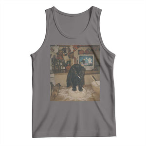 Spooky Biscuits Bakery Tank Top Funny Black Cat Halloween Gift
