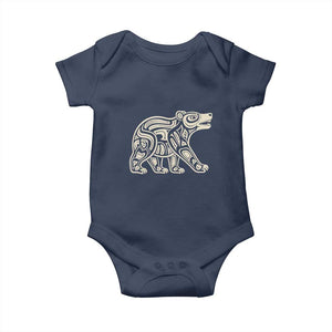 Bear Native Formline Art Salish Haida Tlingit Pacific Animal Baby Onesie