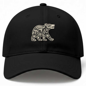 Bear Native Formline Art Salish Haida Tlingit Pacific Animal Baseball Cap