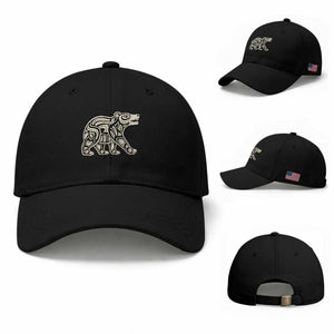 Bear Native Formline Art Salish Haida Tlingit Pacific Animal Baseball Cap