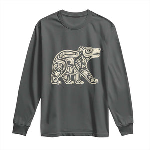 Bear Native Formline Art Salish Haida Tlingit Pacific Animal Long Sleeve Shirt