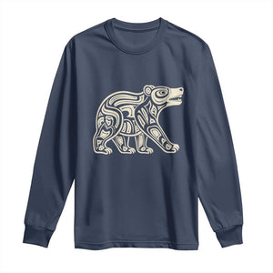 Bear Native Formline Art Salish Haida Tlingit Pacific Animal Long Sleeve Shirt
