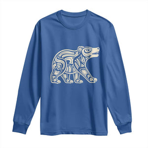 Bear Native Formline Art Salish Haida Tlingit Pacific Animal Long Sleeve Shirt
