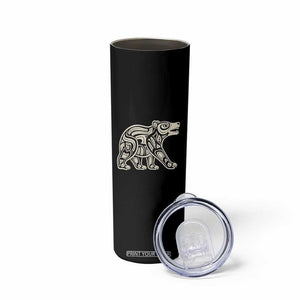 Bear Native Formline Art Salish Haida Tlingit Pacific Animal Skinny Tumbler