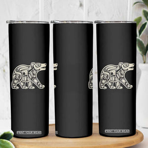 Bear Native Formline Art Salish Haida Tlingit Pacific Animal Skinny Tumbler