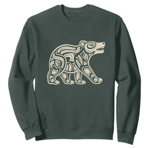 Bear Native Formline Art Salish Haida Tlingit Pacific Animal Sweatshirt