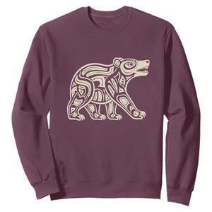 Bear Native Formline Art Salish Haida Tlingit Pacific Animal Sweatshirt