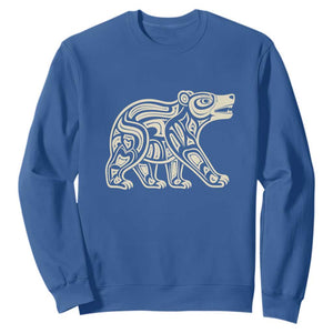 Bear Native Formline Art Salish Haida Tlingit Pacific Animal Sweatshirt