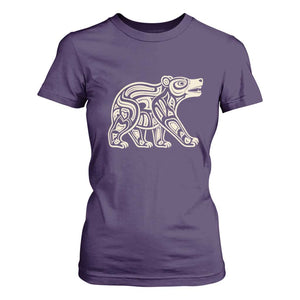 Bear Native Formline Art Salish Haida Tlingit Pacific Animal T Shirt For Women