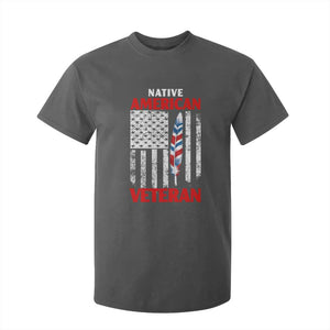 Native American Veteran USA Flag Patriotic Soldier T Shirt For Kid