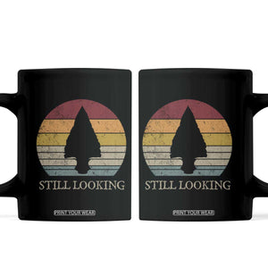 Arrowhead Hunter Native American Coffee Mug Ancient Artifacts Relic Hunting Vintage Sunset