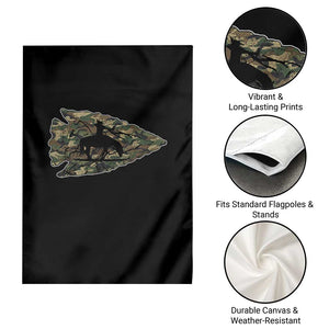 Arrowhead Hunter Native American Camouflage USA Flag Garden Flag