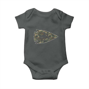 Arrowhead Hunter Native American Camouflage USA Flag Baby Onesie