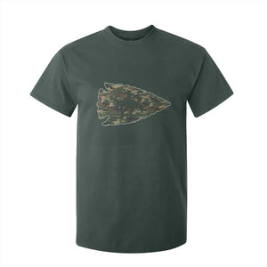 Arrowhead Hunter Native American Camouflage USA Flag T Shirt For Kid