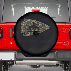 Arrowhead Hunter Native American Camouflage USA Flag Spare Tire Cover