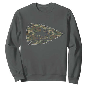 Arrowhead Hunter Native American Camouflage USA Flag Sweatshirt