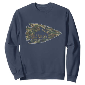 Arrowhead Hunter Native American Camouflage USA Flag Sweatshirt