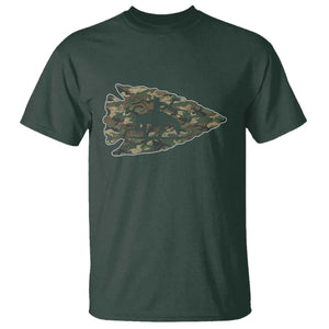 Arrowhead Hunter Native American Camouflage USA Flag T Shirt