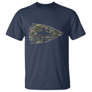 Arrowhead Hunter Native American Camouflage USA Flag T Shirt