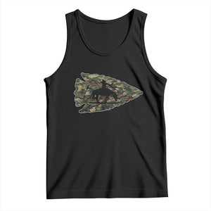 Arrowhead Hunter Native American Camouflage USA Flag Tank Top