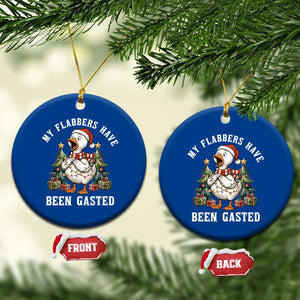 My Flabbers Have Been Gasted Ceramic Ornament Funny Goose Christmas TS14 1pc Blue Print Your Wear