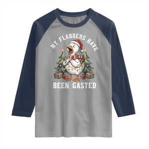 My Flabbers Have Been Gasted Raglan Shirt Funny Goose Christmas TS14 Sport Gray Navy Print Your Wear