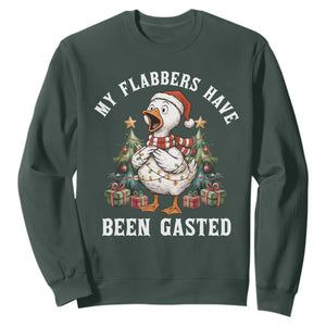 My Flabbers Have Been Gasted Sweatshirt Funny Goose Christmas TS14 Dark Forest Green Print Your Wear