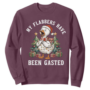 My Flabbers Have Been Gasted Sweatshirt Funny Goose Christmas TS14 Maroon Print Your Wear