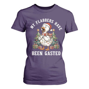My Flabbers Have Been Gasted T Shirt For Women Funny Goose Christmas TS14 Purple Print Your Wear
