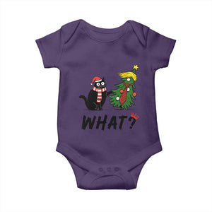 Black Cat What Christmas Baby Onesie Anti Trump Protest TS14 Purple Print Your Wear