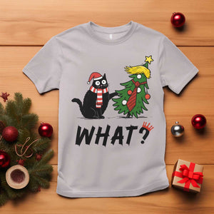 Black Cat What Christmas T Shirt Anti Trump Protest - Print Your Wear