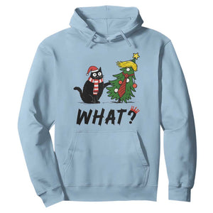 Black Cat What Christmas Hoodie Anti Trump Protest - Print Your Wear