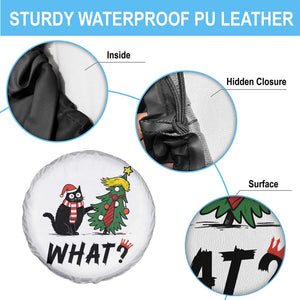 Black Cat What Christmas Spare Tire Cover Anti Trump Protest TS14 Print Your Wear