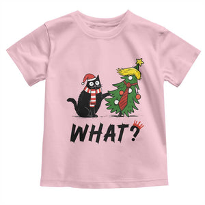 Black Cat What Christmas Toddler T Shirt Anti Trump Protest TS14 Light Pink Print Your Wear