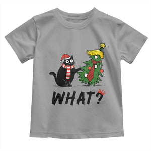 Black Cat What Christmas Toddler T Shirt Anti Trump Protest TS14 Sport Gray Print Your Wear