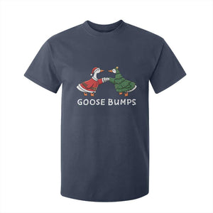 Christmas Goose Bumps Holiday Season T Shirt For Kid TS14 Navy Print Your Wear