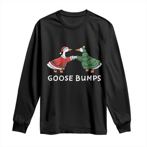 Christmas Goose Bumps Holiday Season Long Sleeve Shirt TS14 Black Print Your Wear