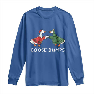 Christmas Goose Bumps Holiday Season Long Sleeve Shirt TS14 Royal Blue Print Your Wear