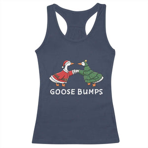 Christmas Goose Bumps Holiday Season Racerback Tank Top TS14 Navy Print Your Wear