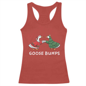 Christmas Goose Bumps Holiday Season Racerback Tank Top TS14 Red Print Your Wear