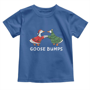 Christmas Goose Bumps Holiday Season Toddler T Shirt TS14 Royal Blue Print Your Wear