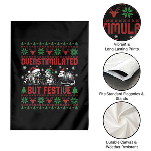 Possum Christmas Garden Flag Funny Overstimulated But Festive TS14 Print Your Wear