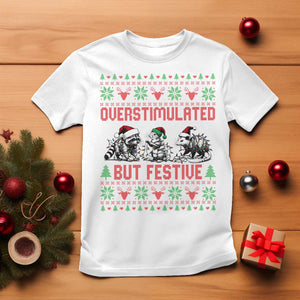 Possum Christmas T Shirt Funny Overstimulated But Festive TS14 White Print Your Wear