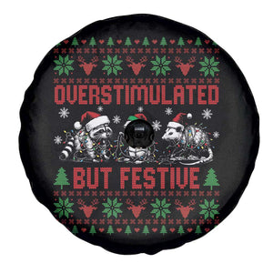 Possum Christmas Spare Tire Cover Funny Overstimulated But Festive TS14 Print Your Wear