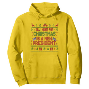 All I Want For Christmas Is A New President Hoodie Funny Democrat Christmas TS14 Daisy Print Your Wear