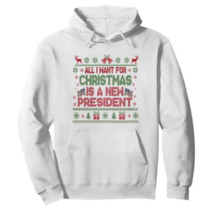 All I Want For Christmas Is A New President Hoodie Funny Democrat Christmas TS14 White Print Your Wear