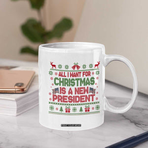 All I Want For Christmas Is A New President Coffee Mug Funny Democrat Christmas TS14 Print Your Wear